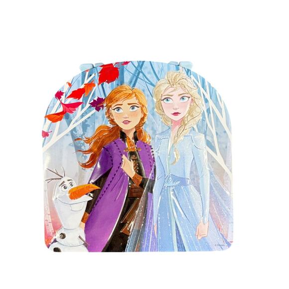 Disney Frozen Metal Lunchbox Featuring Anna Elsa & Olaf With Blue Handle - Picture 4 of 7